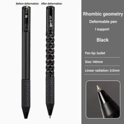 Metal Geometric Deformation Neutral Pen Decompression Intersting Shape Change Gel Pen Student Writing Anamorphic Pen Gift