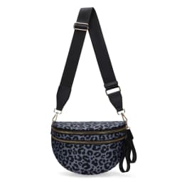 DOYOGI Black and White Checkered Spacious Bum Bag Crossbody Bags for Women Nylon Travel Essentials Mommy Bag Diaper Bag for Mom