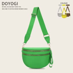 DOYOGI Black and White Checkered Spacious Bum Bag Crossbody Bags for Women Nylon Travel Essentials Mommy Bag Diaper Bag for Mom