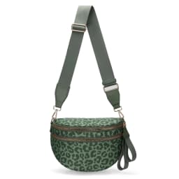 DOYOGI Black and White Checkered Spacious Bum Bag Crossbody Bags for Women Nylon Travel Essentials Mommy Bag Diaper Bag for Mom