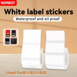 Niimbot B1/B21 white/transparent label sticker mini printer adhesive convenient thermal label printer waterproof and oil resista