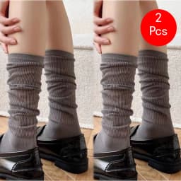 1/2 Pairs Women Lolita Thin Mid Length Socks Are Comfortable Breathable Knee-socks Lace Casual Soft Solid Simple Vertical Socks