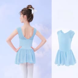 Girls Ballet Dress Dance Leotards Kids Gymnastics Leotard Sleeveless Ballet Tutu Ballerina Swimwear Training Dance Bodysuits