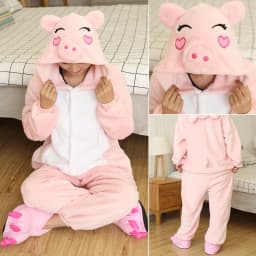 Kigurumi Unicorn Animal Pajamas Unisex Adults Frog Cartoon Onesies Pyjamas Halloween Christmas Family Party Homewear Costumes