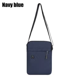 Men Phone Bag Crossbody Bag Fashion Shoulder Bags Mini Male Chest Pack Canvas Travel Clutch Bag Simple Black Packet
