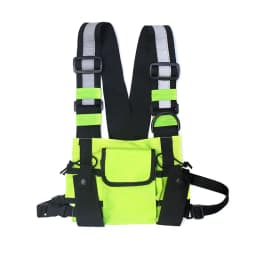 Functional Tactical Chest Rig Bag Unisex Hip Hop Vest Streetwear Bag Waist Pack Reflective walkie-talkie package Women Chest Bag