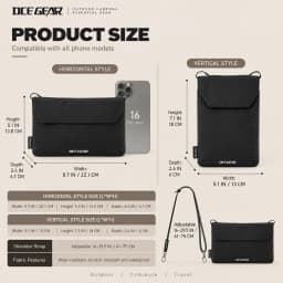 OCEGEAR Mini Crossbody Bag Men Women Casual Phone Bag Travel Small Shoulder Bag Male Light Sling Bag Chest Pack Messenger Bags