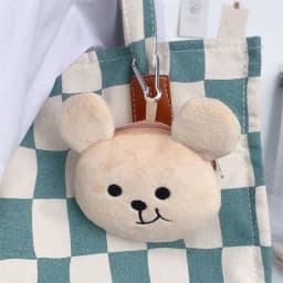 Super Adorable Plush Bear Coin Purse 3D Cartoon Storage Bag Outdoor Travel Girls Wallet Earphone Date-cable Zipper Bag