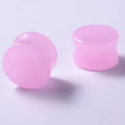 2PCS Heart Ear Plugs Natural Stone Ear Gauge Earring Flesh Tunnel Quartz Obsidian Opal Ears Expander Body Piercing 6-16mm