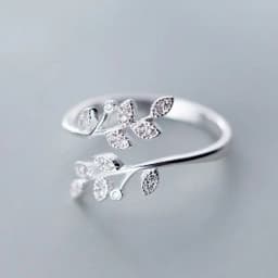 Korean Style Angel Wings Ring Adjustable Rhinestone Finger Rings For Women Silver Color Female Party Birthday Jewelry Gift