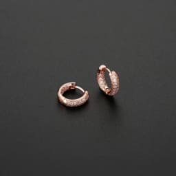 New Fashion Dazzling Hoop Earrings Golden Crystal Stud Huggies Luxury Charming Earring Piercing Jewelry For Women Gifts