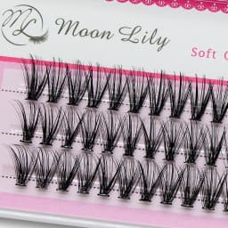 Moonlily 60 Bundles Luxury Thick Cluster EyeLashes Extension 3D Russian Volume Grafting Fake False 20D 30D Mink Eyelash Bunche