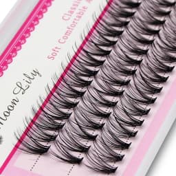 Moonlily 60 Bundles Luxury Thick Cluster EyeLashes Extension 3D Russian Volume Grafting Fake False 20D 30D Mink Eyelash Bunche