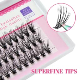Moonlily 60 Bundles Luxury Thick Cluster EyeLashes Extension 3D Russian Volume Grafting Fake False 20D 30D Mink Eyelash Bunche