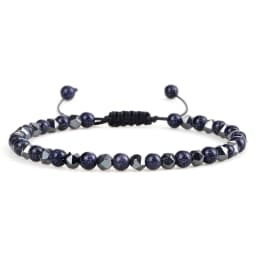 Adjustable Mini Natural Stone Lava Tiger Eye Beaded Bracelets & Bangle for Women Men Chakra Beads Braided Bracelet Charm Jewelry