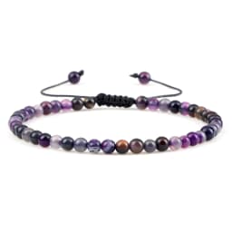 Adjustable Mini Natural Stone Lava Tiger Eye Beaded Bracelets & Bangle for Women Men Chakra Beads Braided Bracelet Charm Jewelry