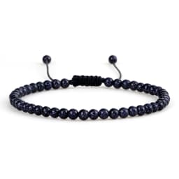 Adjustable Mini Natural Stone Lava Tiger Eye Beaded Bracelets & Bangle for Women Men Chakra Beads Braided Bracelet Charm Jewelry