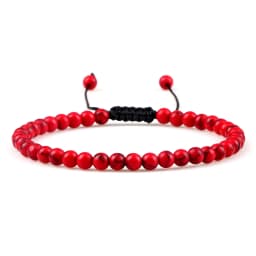 Adjustable Mini Natural Stone Lava Tiger Eye Beaded Bracelets & Bangle for Women Men Chakra Beads Braided Bracelet Charm Jewelry