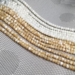 Natural Shell Beading Round Mother of Pearl Loose Beads Isolation Beads for Jewelry Making DIY for Bracelet Necklace Accessories