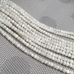 Natural Shell Beading Round Mother of Pearl Loose Beads Isolation Beads for Jewelry Making DIY for Bracelet Necklace Accessories