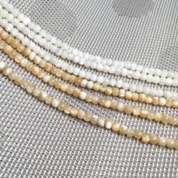 Natural Shell Beading Round Mother of Pearl Loose Beads Isolation Beads for Jewelry Making DIY for Bracelet Necklace Accessories