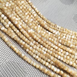 Natural Shell Beading Round Mother of Pearl Loose Beads Isolation Beads for Jewelry Making DIY for Bracelet Necklace Accessories