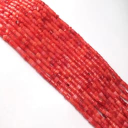 Wholesale Natural Stone Coral Beads Small Column Shape Loose Beads for Jewelry Making DIY Bracelet Necklace Accessories 3x3mm
