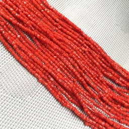 Wholesale Natural Stone Coral Beads Small Column Shape Loose Beads for Jewelry Making DIY Bracelet Necklace Accessories 3x3mm