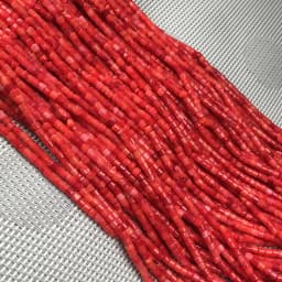 Wholesale Natural Stone Coral Beads Small Column Shape Loose Beads for Jewelry Making DIY Bracelet Necklace Accessories 3x3mm