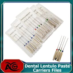 5Box AG Dental Paste Carriers Root Filler Lentulo 21mm 25mm Assorted #25-40 Endodontics files Dental Instruments Channel Spiral