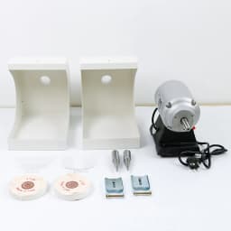 AG Double Top Polisher for Dental Laboratory New Laboratory Equipment Polishing Lathe Grinding Machine with Dust Cover
