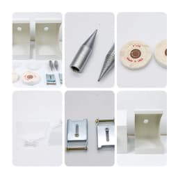 AG Double Top Polisher for Dental Laboratory New Laboratory Equipment Polishing Lathe Grinding Machine with Dust Cover
