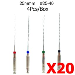 AG 20Box 21/25mm Dental Lentulo Paste Carriers Endodontic Reamers Drill Burs Endo Files Dentist Materials Instrument