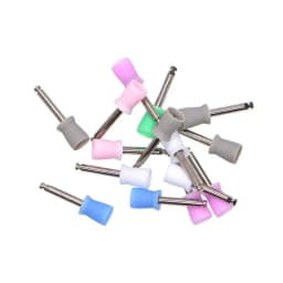 100pcs/box Dental Polishing Cup Latch Type Rubber Tooth Polish Polishing Brush Prophy Cup for Low Speed Handpiece Oral Hygiene