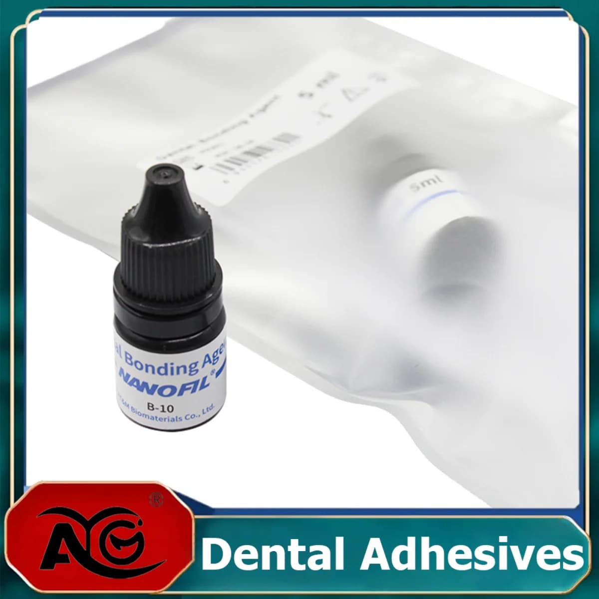 AG 5ml Dental Adhesive Bonding Agent Orthodontic Light Curing Invisible Attachments Glue Adhesive Metal Ceramic Brackets
