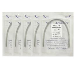 5Pack AG Dental Arch Wires Orthodontic Super Elastic NITI Round Rectangle Archwire Lower/Upper 012/014/016/018/020/16x16/16x22