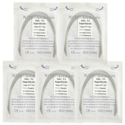 5Pack AG Dental Arch Wires Orthodontic Super Elastic NITI Round Rectangle Archwire Lower/Upper 012/014/016/018/020/16x16/16x22