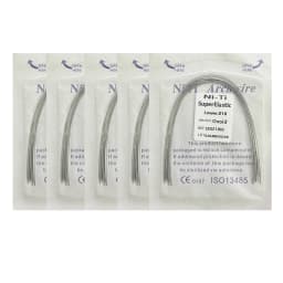 5Pack AG Dental Arch Wires Orthodontic Super Elastic NITI Round Rectangle Archwire Lower/Upper 012/014/016/018/020/16x16/16x22