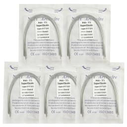 5Pack AG Dental Arch Wires Orthodontic Super Elastic NITI Round Rectangle Archwire Lower/Upper 012/014/016/018/020/16x16/16x22