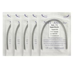 5Pack AG Dental Arch Wires Orthodontic Super Elastic NITI Round Rectangle Archwire Lower/Upper 012/014/016/018/020/16x16/16x22