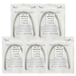 5Pack AG Dental Arch Wires Orthodontic Super Elastic NITI Round Rectangle Archwire Lower/Upper 012/014/016/018/020/16x16/16x22