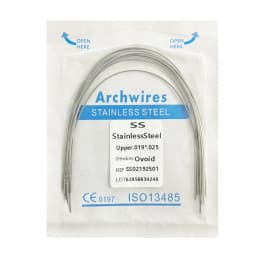 5Pack AG Dental Arch Wires Orthodontic Super Elastic NITI Round Rectangle Archwire Lower/Upper 012/014/016/018/020/16x16/16x22