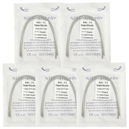 5Pack AG Dental Arch Wires Orthodontic Super Elastic NITI Round Rectangle Archwire Lower/Upper 012/014/016/018/020/16x16/16x22