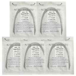 5Pack AG Dental Arch Wires Orthodontic Super Elastic NITI Round Rectangle Archwire Lower/Upper 012/014/016/018/020/16x16/16x22