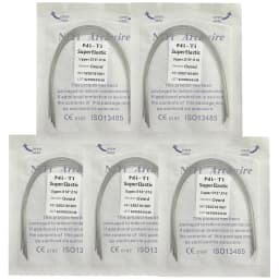 5Pack AG Dental Arch Wires Orthodontic Super Elastic NITI Round Rectangle Archwire Lower/Upper 012/014/016/018/020/16x16/16x22