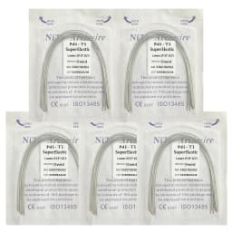 5Pack AG Dental Arch Wires Orthodontic Super Elastic NITI Round Rectangle Archwire Lower/Upper 012/014/016/018/020/16x16/16x22