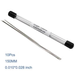 AG 10Pcs/Pack Dental Orthodontic Stainless Steel Lingual Retainer Wire 150MM Flat Straight Twist Wires Dentistry Materials