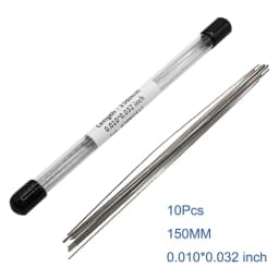 AG 10Pcs/Pack Dental Orthodontic Stainless Steel Lingual Retainer Wire 150MM Flat Straight Twist Wires Dentistry Materials