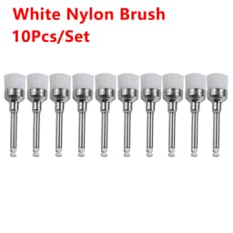 AG 10pcs/Box Disposable Dental Polisher Nylon Bristle Brush Polishing Polisher Cup Teeth Whitening Prophy Brushes Dentist Tools