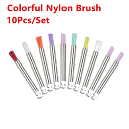 AG 10pcs/Box Disposable Dental Polisher Nylon Bristle Brush Polishing Polisher Cup Teeth Whitening Prophy Brushes Dentist Tools
